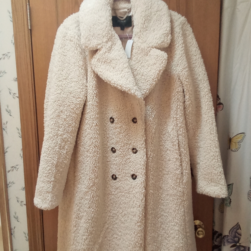 NEW J Crew TEDDY SHERPA Coat XL